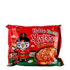 Локшина швидкого приготування з куркою Кімчі Buldak Kimchi HOT Chicken flavor ramen SAMYANG 135г