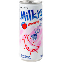 Напій сильногазований Strawberry Milkis LOTTE 250 мл