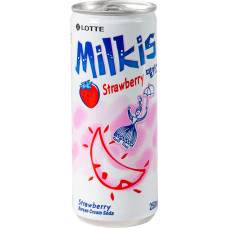 Напій сильногазований Strawberry Milkis LOTTE 250 мл