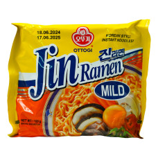 Локшина швидкого приготування  Mild Jin Ramen OTTOGI 120 г