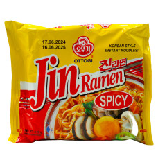 Локшина швидкого приготування Spicy Jin Ramen OTTOGI 120 г
