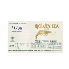 Креветка 31/35 б/г 0% глазурі, блок 2кг