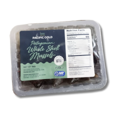 Мідії в мушлях в/м 40/60 1 кг у лотку