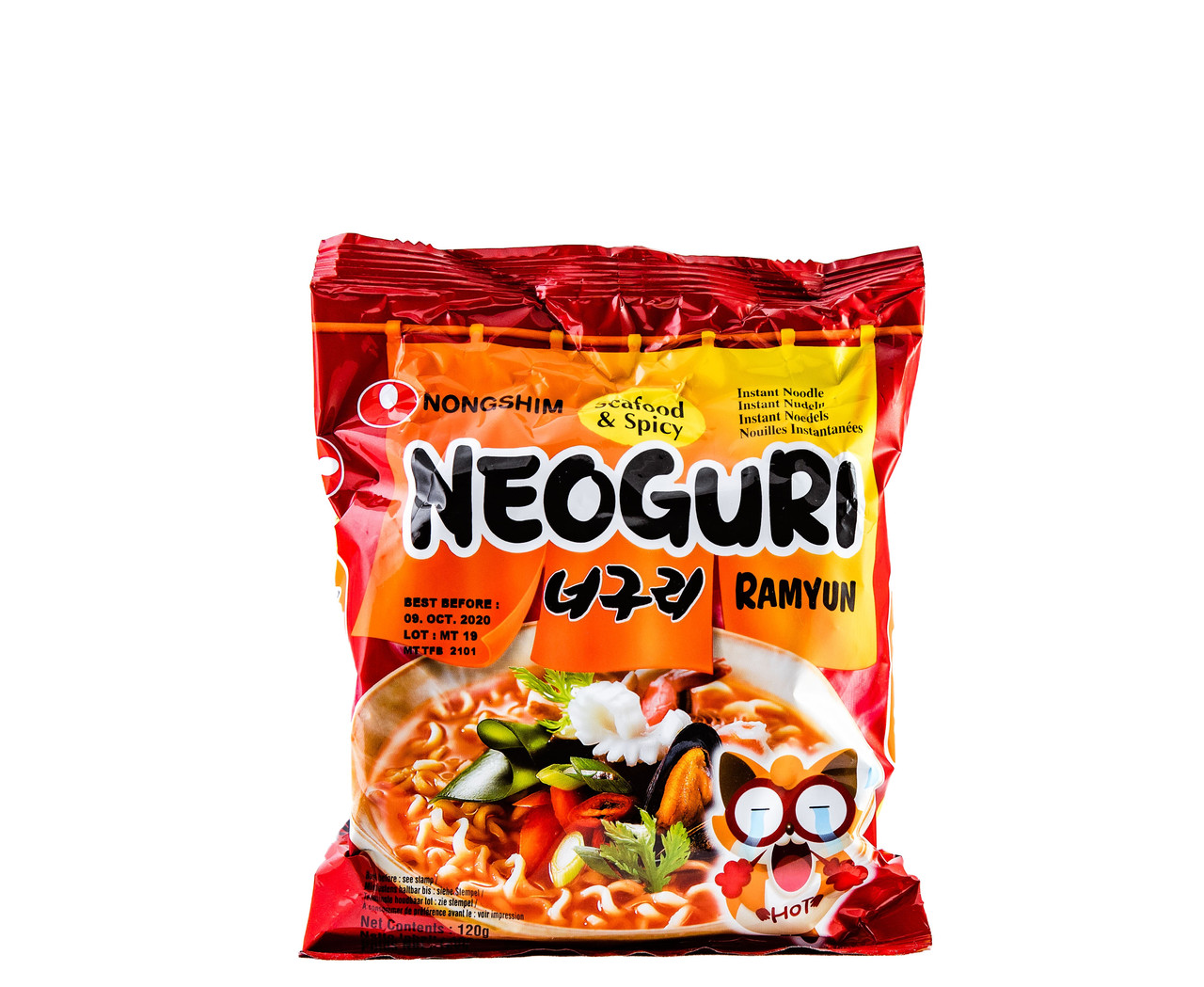 Локшина швидкого приготування гостра з морепродуктами Spicy Neoguri Ramyun NONGSHIM 120 г