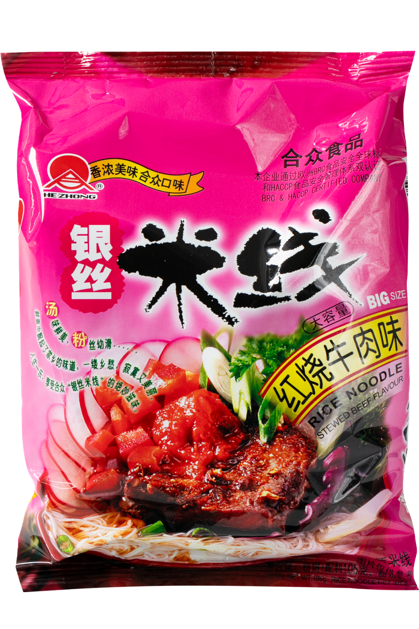 Локшина швидкого приготування з яловичиною HEZHONG 105 г