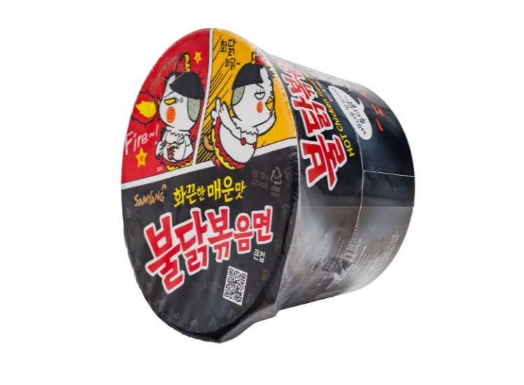 Локшина швидкого приготування з смаком курки гостра в стаканчику SAMYANG 105 г