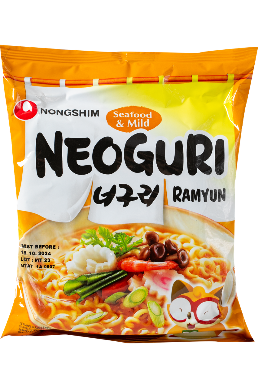 Локшина швидкого приготування середньогостра з морепродуктами Mild Neoguri Ramyun NONGSHIM 120 г