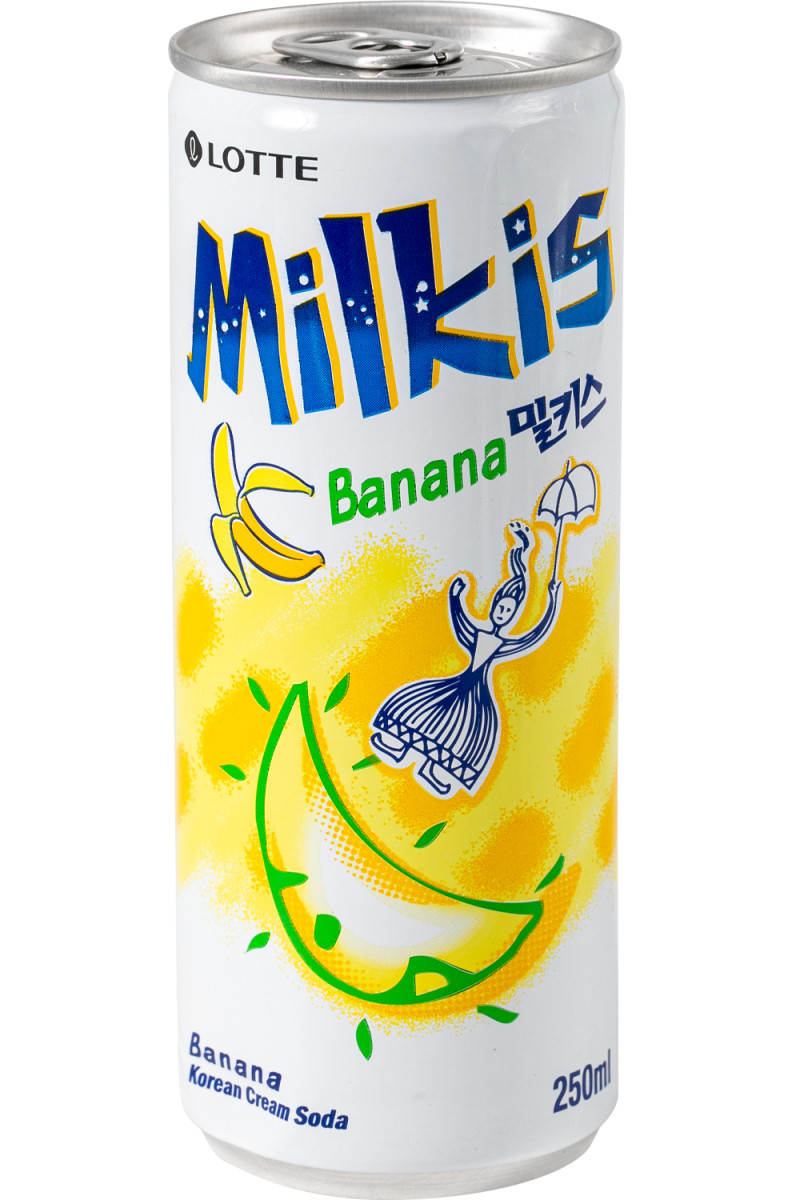 Напій сильногазований Banana Milkis LOTTE 250 мл