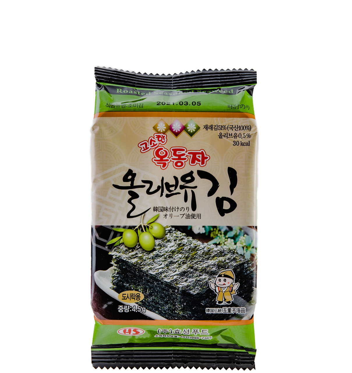 Норі снек з оливковою олією OCK-DONG-JA 4,5 г