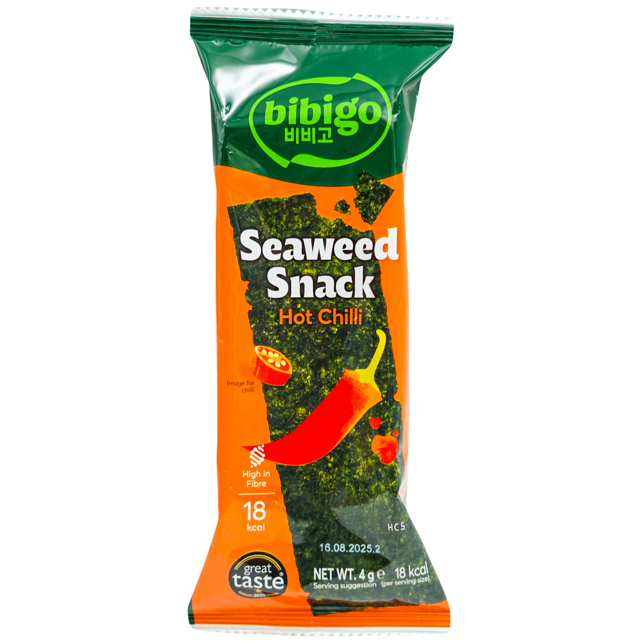 Норі снек Hot Chili BIBIGO 4 г