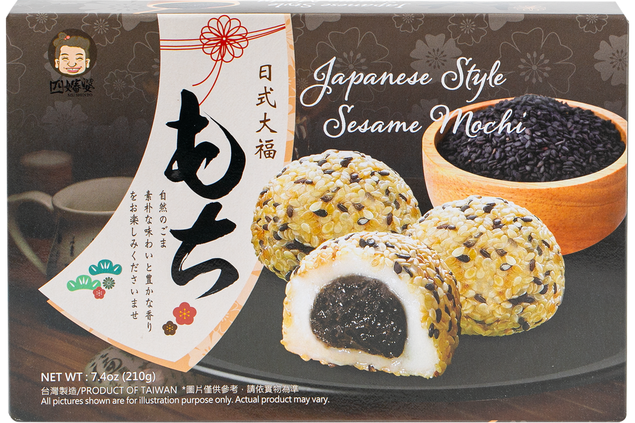 Десерт тістечко моті (мочі)з кунжутом SZU SHEN PO 210 г