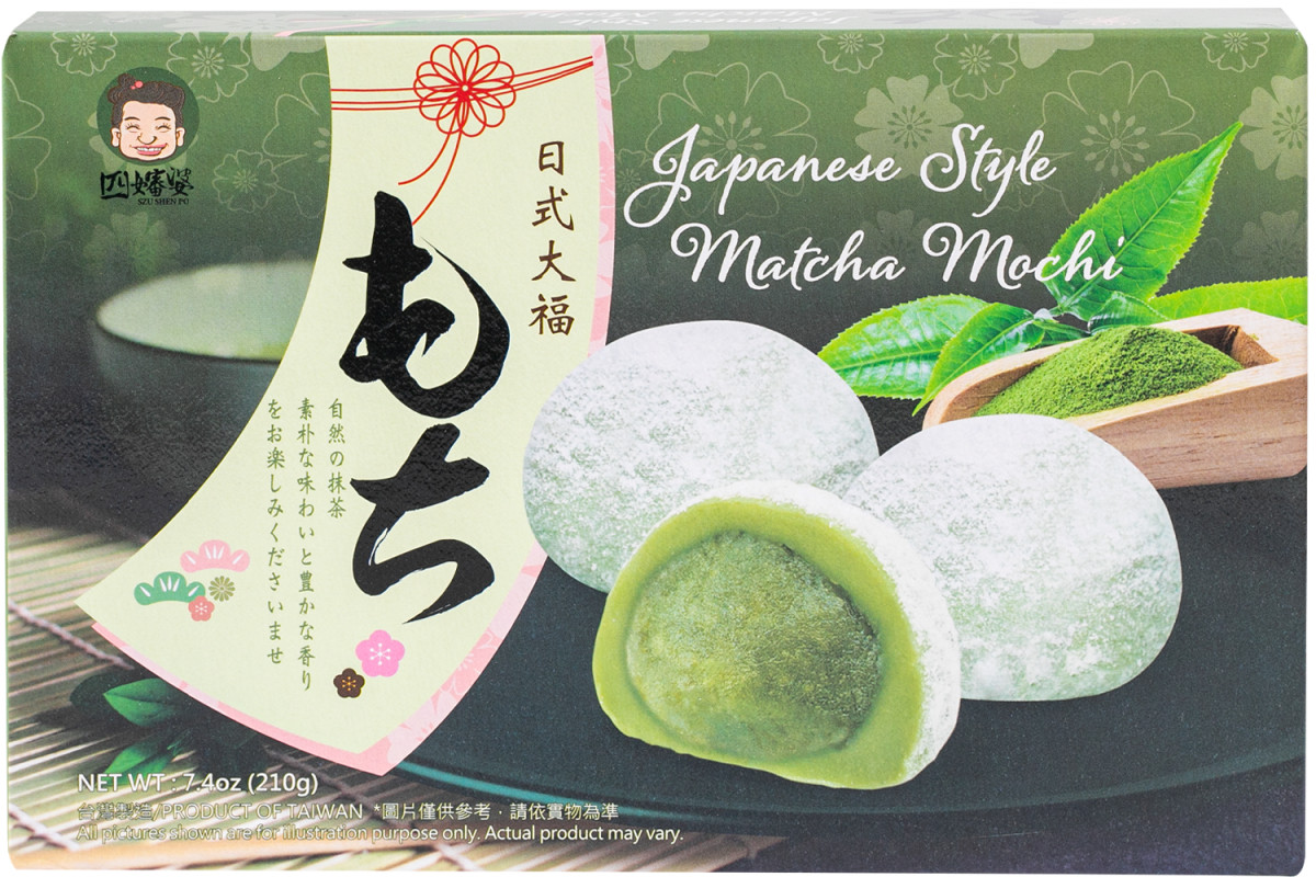 Десерт тістечко моті (мочі)Matcha SZU SHEN PO 210 г