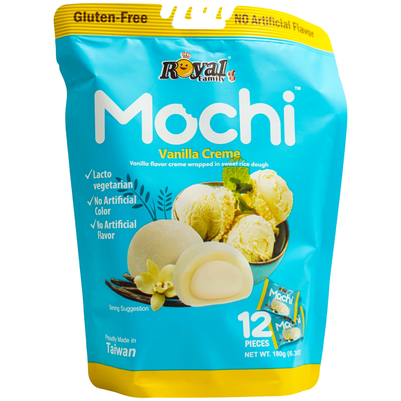 Десерт тістечко моті з ванільним кремом ROYAL FAMILY 180 г