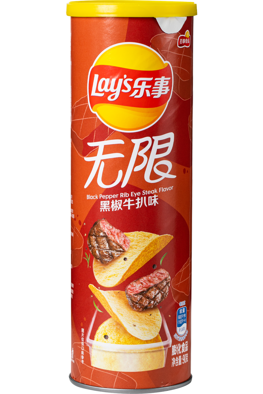 Чіпси Black Pepper Rib Eye Steak LAY`S 90 г