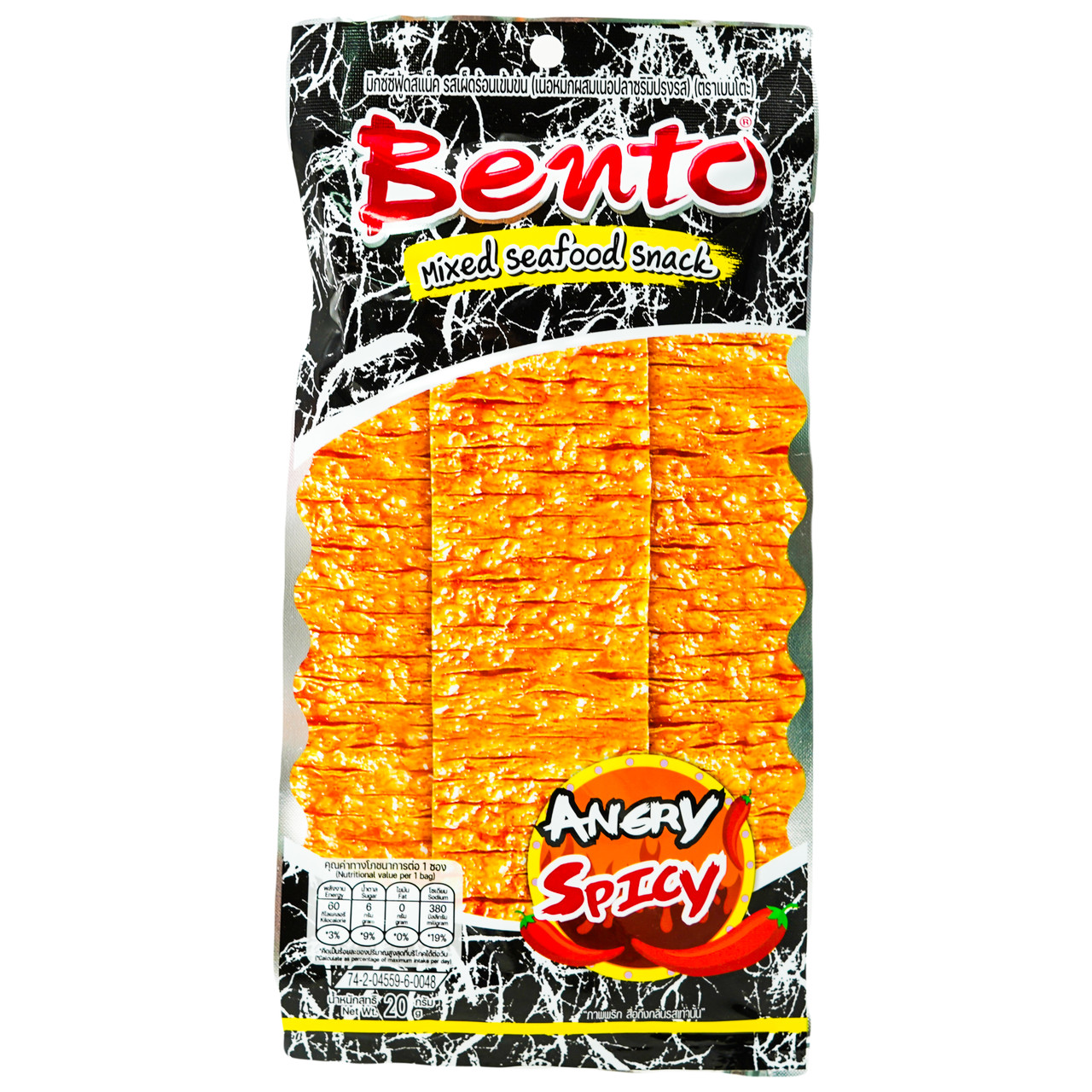 Снек з кальмара Angry spicy BENTO 20 г