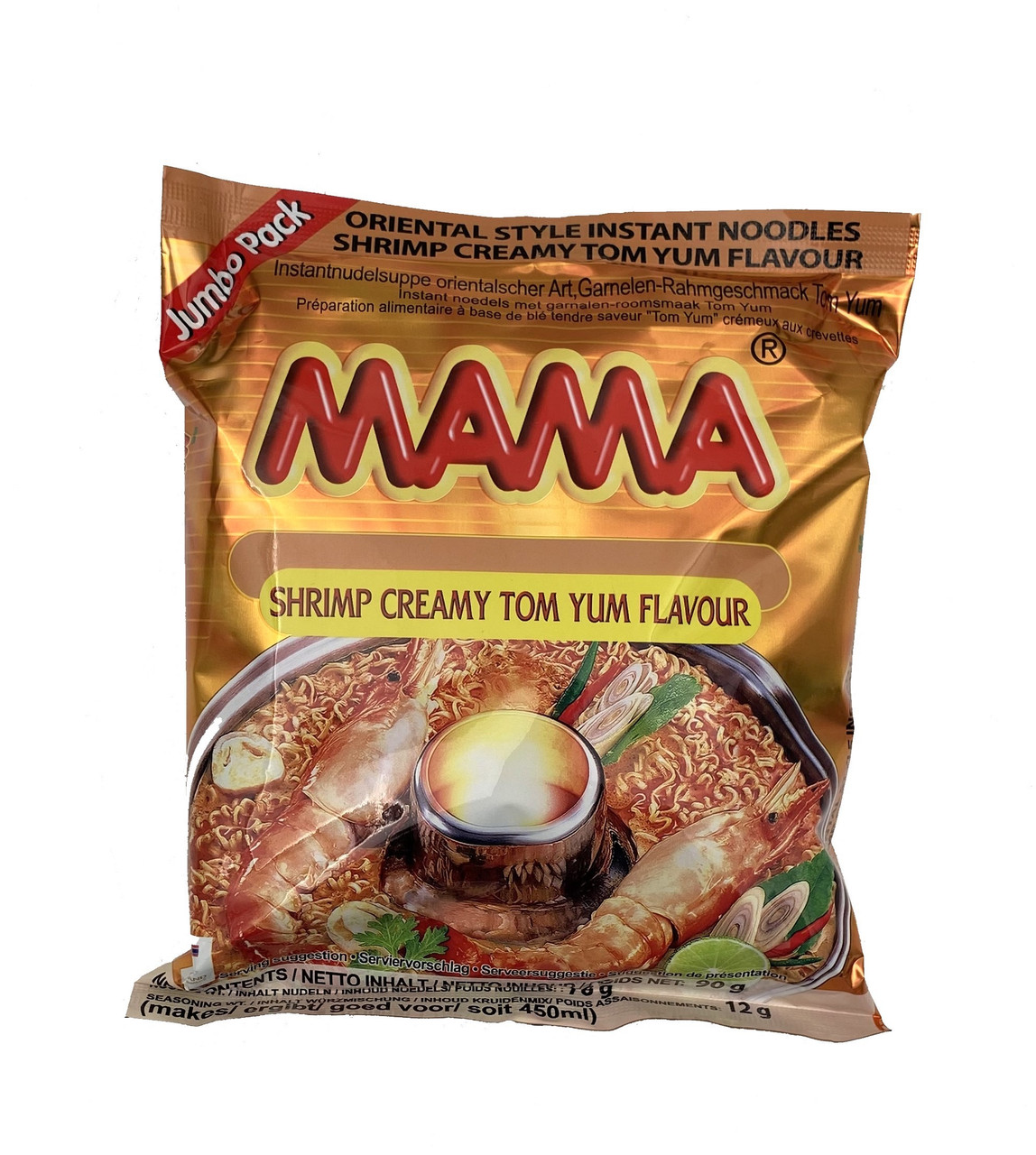 Локшина швидкого приготування Shrimp Creamy Tom Yum Jumbo MAMA 90 г