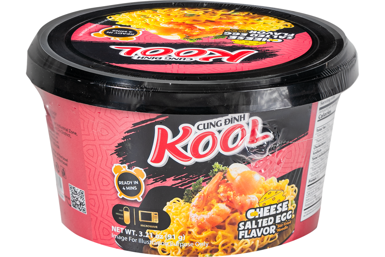 Локшина швидкого приготування KOOL Cheese Salted Egg CUNG DINH 91 г