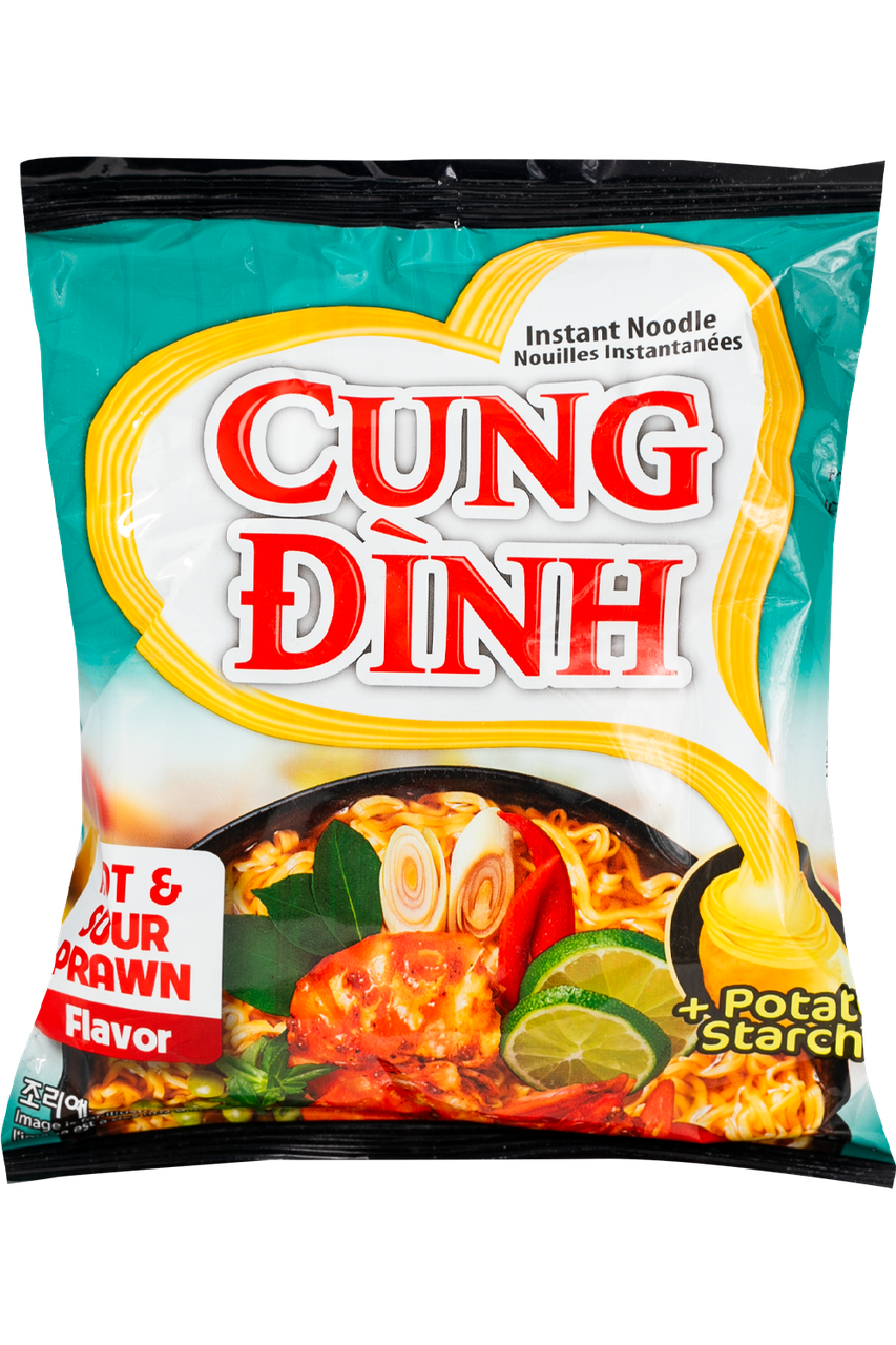 Локшина швидкого приготування Hot & Sour Prawn Hot Pot CUNG DINH 85 г