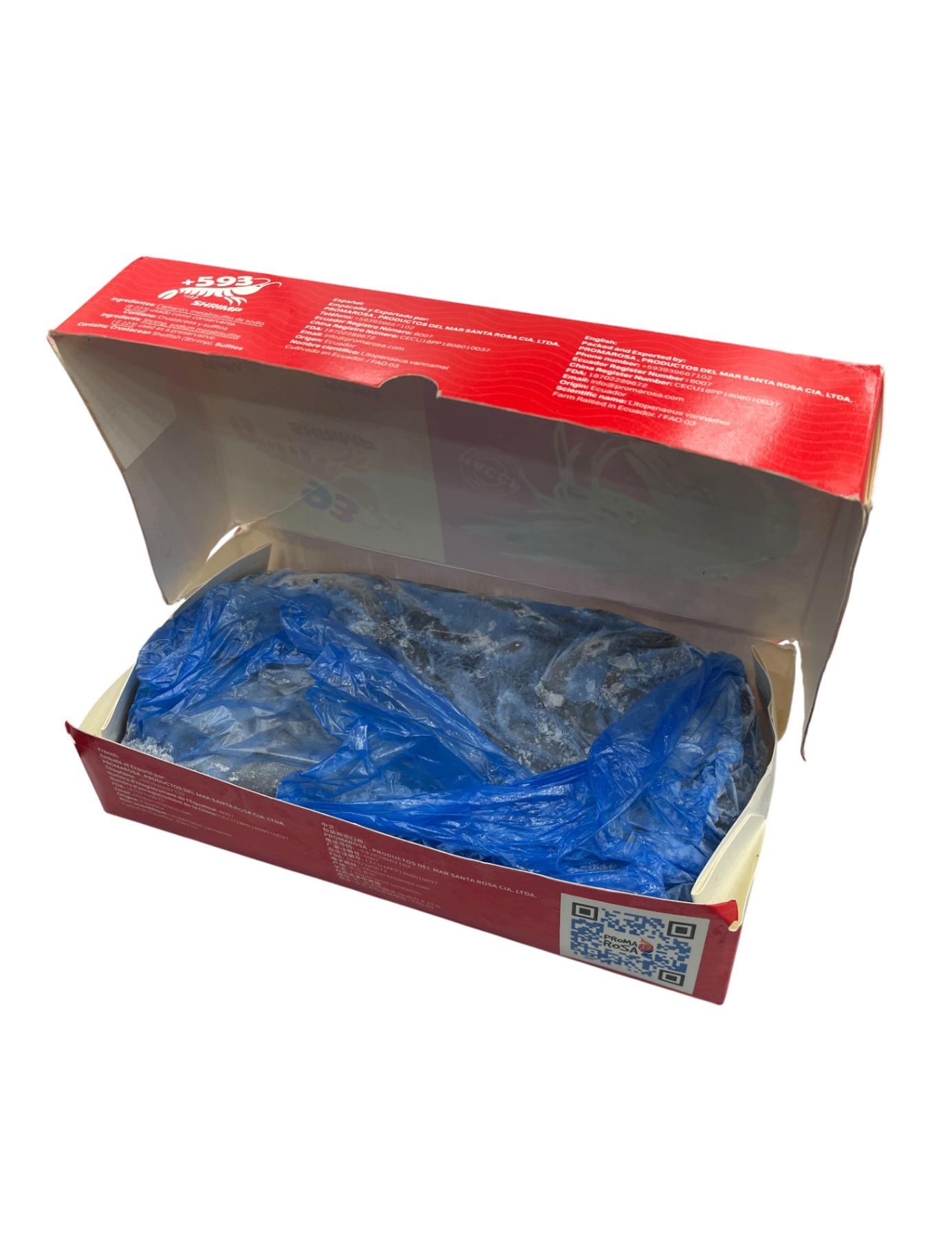 Креветка 21/25 б/г блок 2кг Promarosa