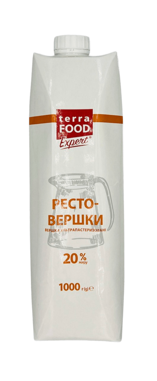 Вершки ультропостерезовані Terra Food Expert 1,0л 20%