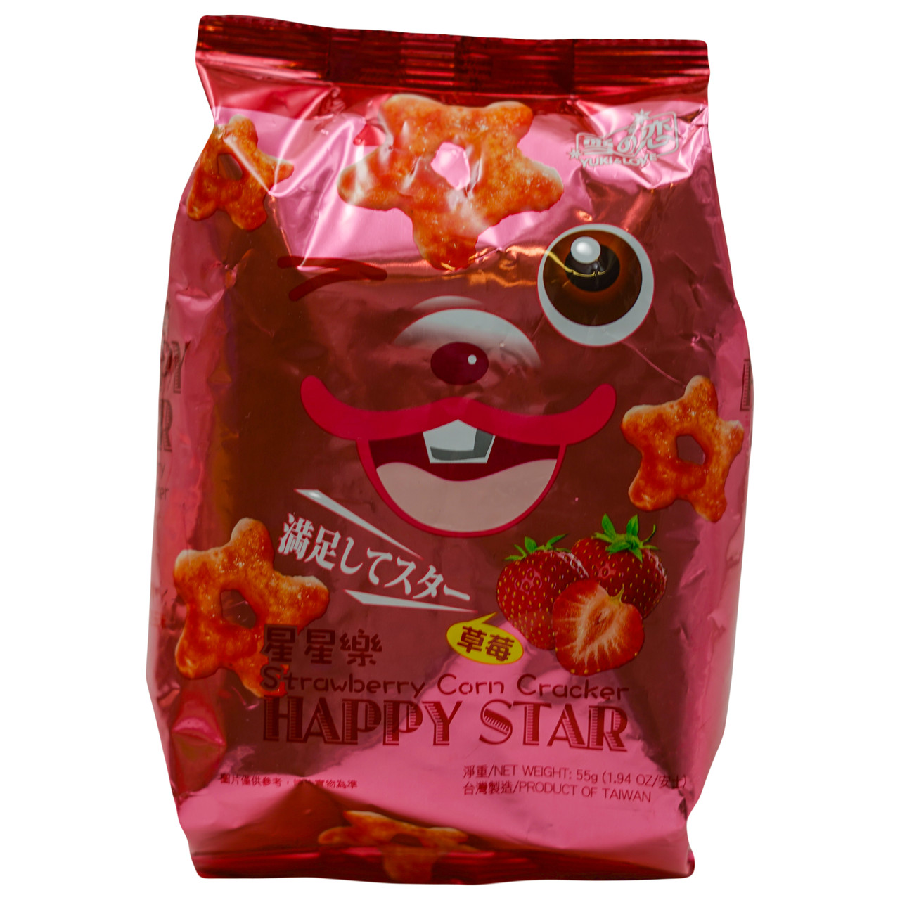 Кукурудзяний крекер зі смаком полуниці YUKI&LOVE 55 г