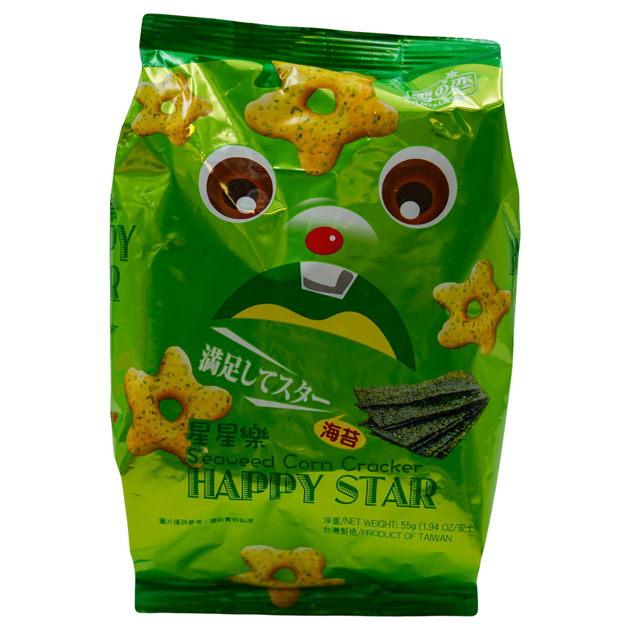 Кукурудзяний крекер зі смаком морських водоростей YUKI&LOVE 55 г