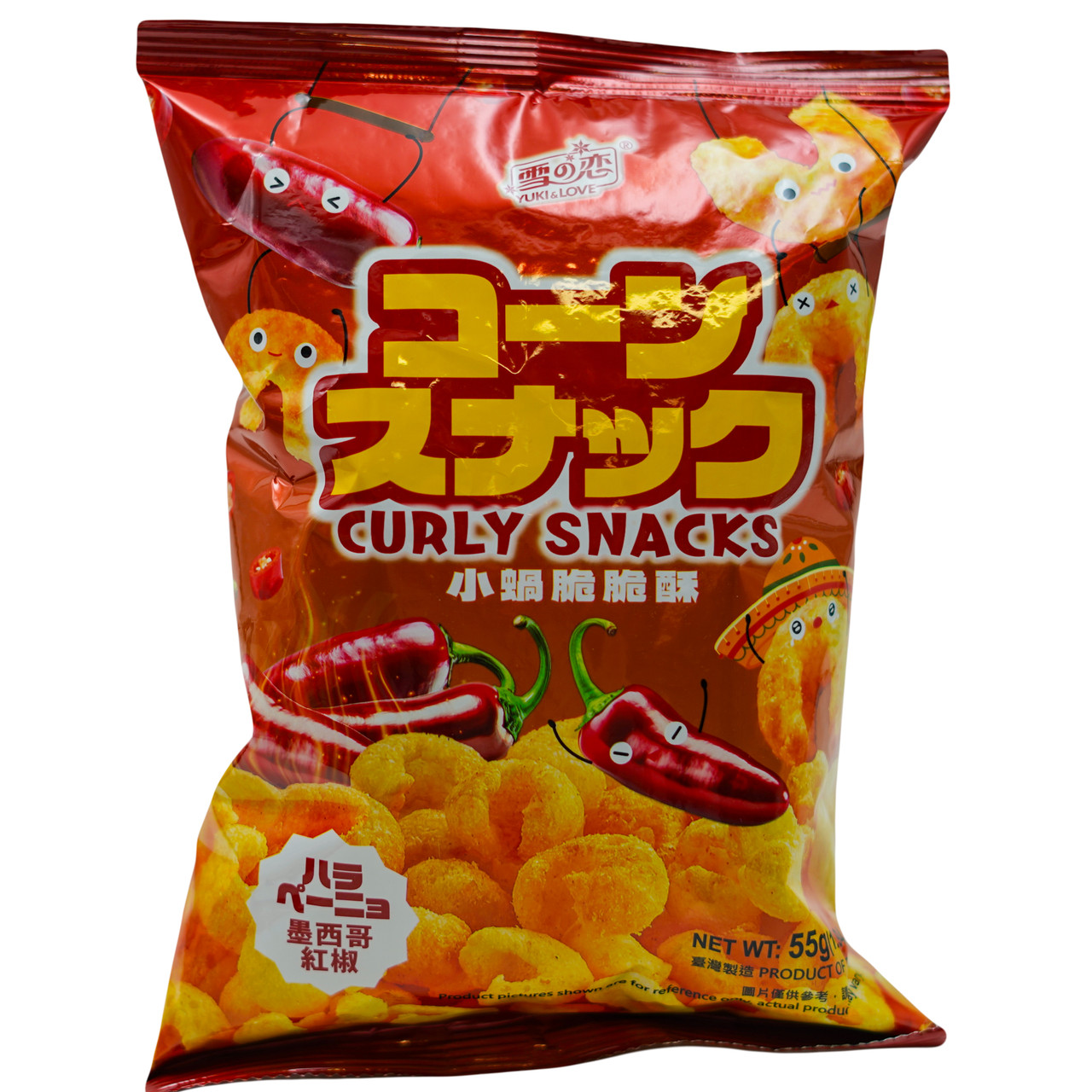 Кукурудзяний снек зі смаком мексиканського чилі YUKI&LOVE 55 г