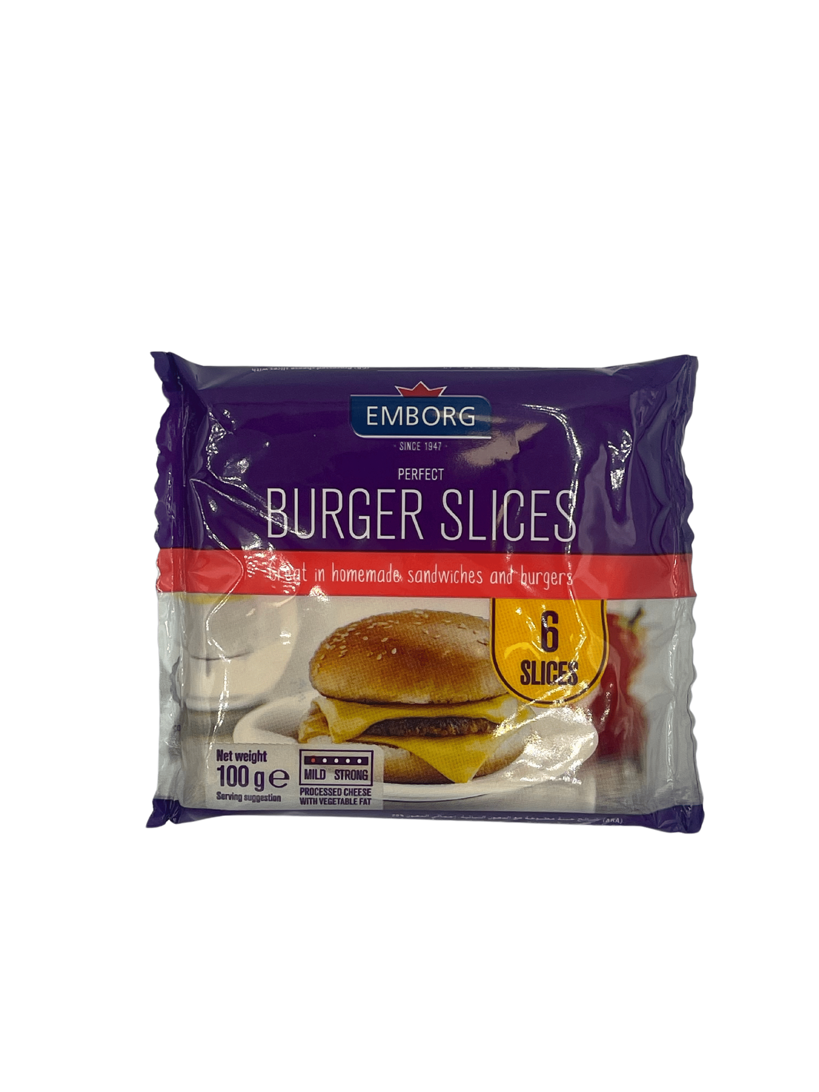 Сир для Бургерів слайси 100г Emborg