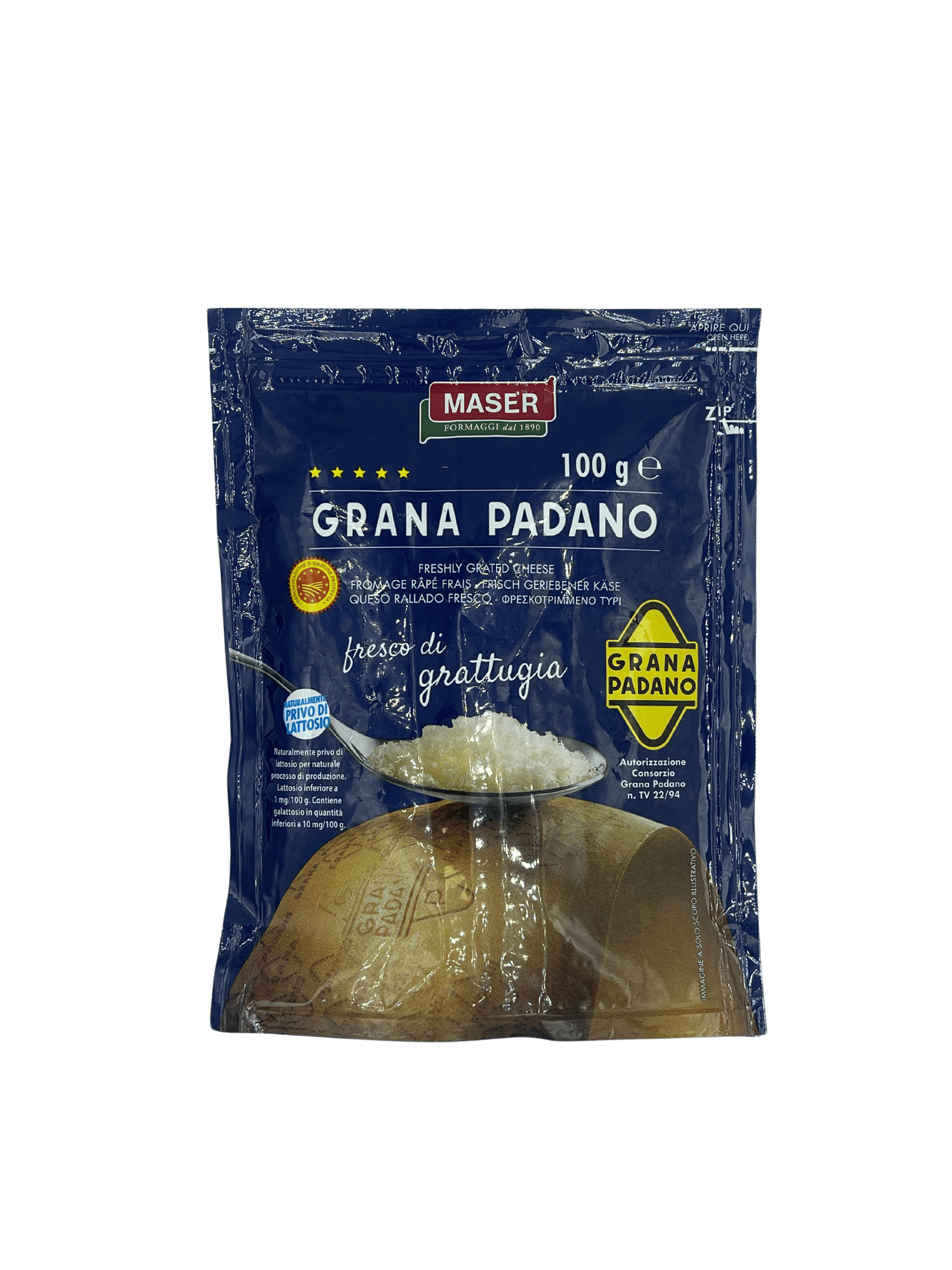 Тертий Грана Падана Гратуджіато 100гр Maser Formaggi  мішок