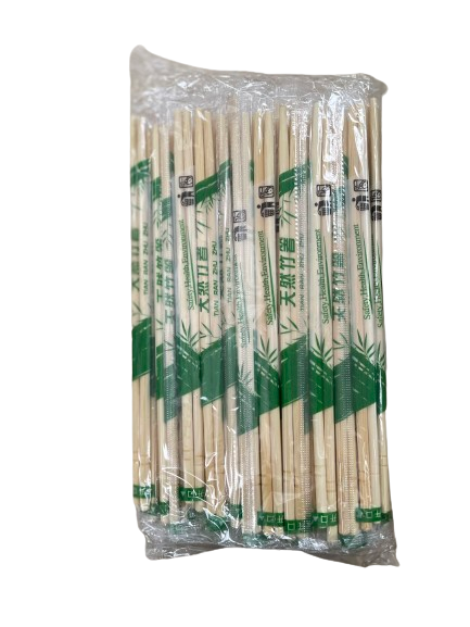 Палички бамбук (200мм) круглі у плівці 100 шт